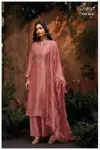 Qyra 4119 By Ganga Bemberg Silk Jacquard Designer Salwar Suits Exporters In India